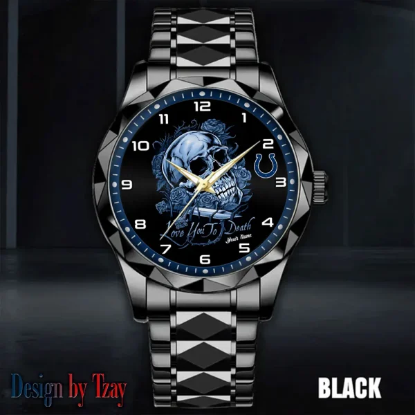 Indianapolis Colts Luxury Automatic Stainless Steel Business Waterproof Watches For Men's 2025 ANZDMW880 - Image 5