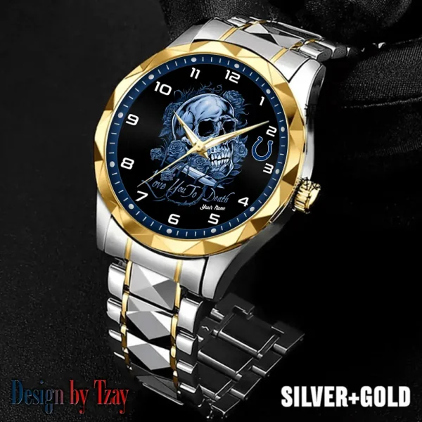 Indianapolis Colts Luxury Automatic Stainless Steel Business Waterproof Watches For Men's 2025 ANZDMW880