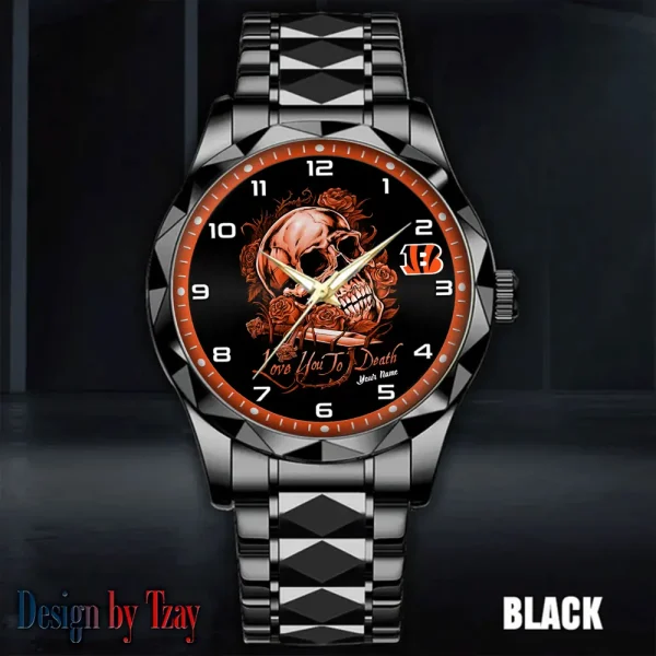 Cincinnati Bengals Luxury Automatic Stainless Steel Business Waterproof Watches For Men's 2025 ANZDMW873 - Image 2