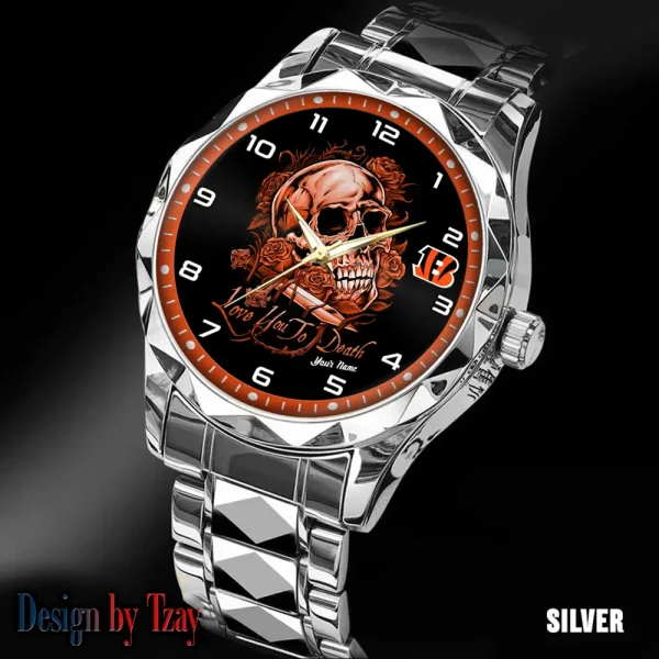 Cincinnati Bengals Luxury Automatic Stainless Steel Business Waterproof Watches For Men's 2025 ANZDMW873 - Image 3