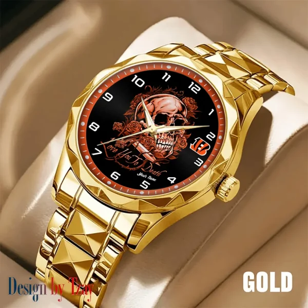 Cincinnati Bengals Luxury Automatic Stainless Steel Business Waterproof Watches For Men's 2025 ANZDMW873 - Image 4