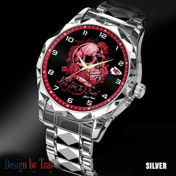 Kansas City Chiefs Luxury Automatic Stainless Steel Business Waterproof Watches For Men's 2025 ANZDMW882 - Image 2