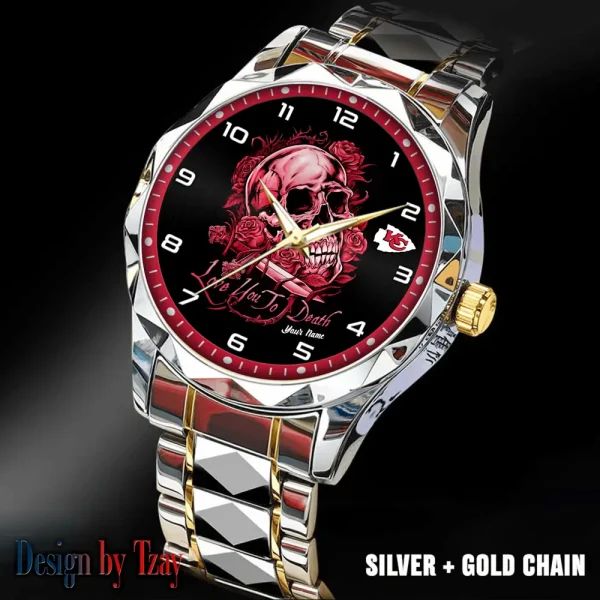 Kansas City Chiefs Luxury Automatic Stainless Steel Business Waterproof Watches For Men's 2025 ANZDMW882 - Image 3
