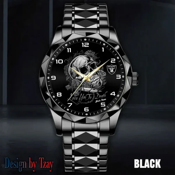 Las Vegas Raiders Luxury Automatic Stainless Steel Business Waterproof Watches For Men's 2025 ANZDMW883 - Image 5