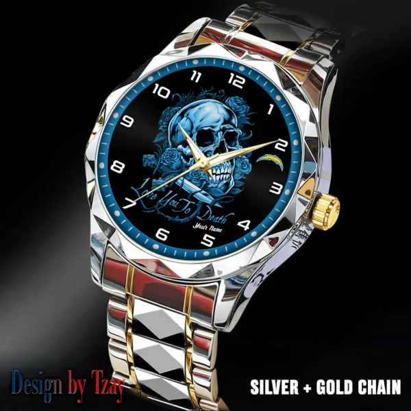 Los Angeles Chargers Luxury Automatic Stainless Steel Business Waterproof Watches For Men's 2025 ANZDMW884 - Image 2