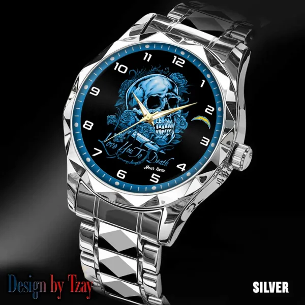 Los Angeles Chargers Luxury Automatic Stainless Steel Business Waterproof Watches For Men's 2025 ANZDMW884 - Image 3