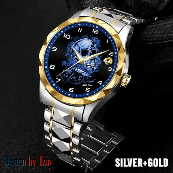 Los Angeles Rams Luxury Automatic Stainless Steel Business Waterproof Watches For Men's 2025 ANZDMW885