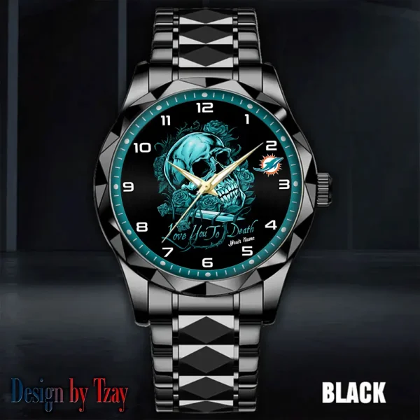 Miami Dolphins Luxury Automatic Stainless Steel Business Waterproof Watches For Men's 2025 ANZDMW886 - Image 4
