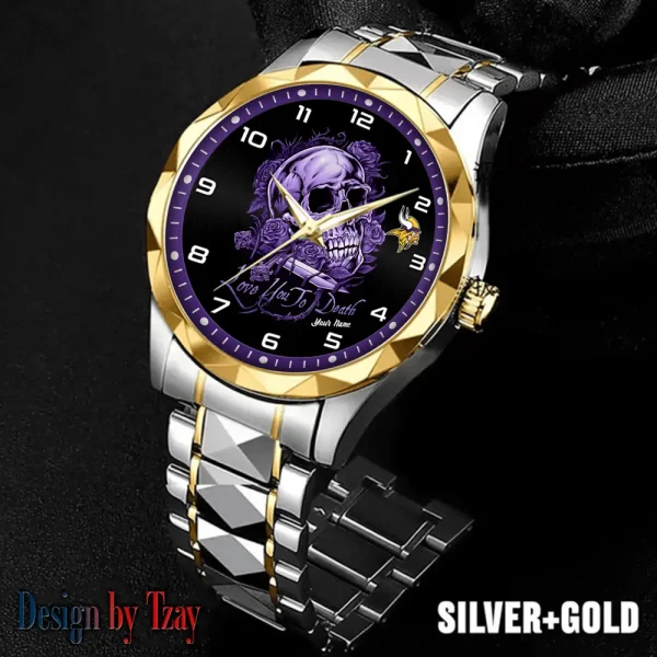 Minnesota Vikings Luxury Automatic Stainless Steel Business Waterproof Watches For Men's 2025 ANZDMW887