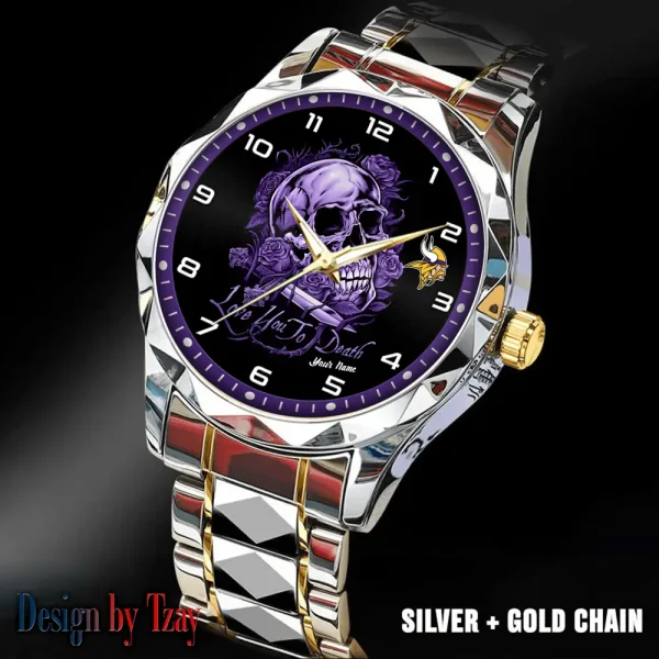 Minnesota Vikings Luxury Automatic Stainless Steel Business Waterproof Watches For Men's 2025 ANZDMW887 - Image 4