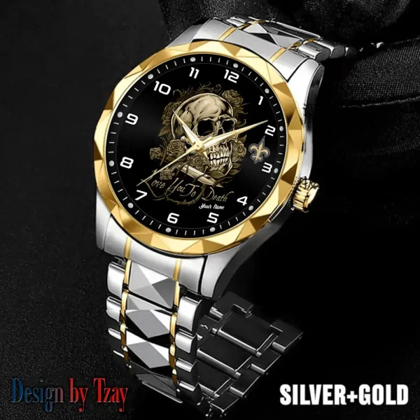 New Orleans Saints Luxury Automatic Stainless Steel Business Waterproof Watches For Men's 2025 ANZDMW889