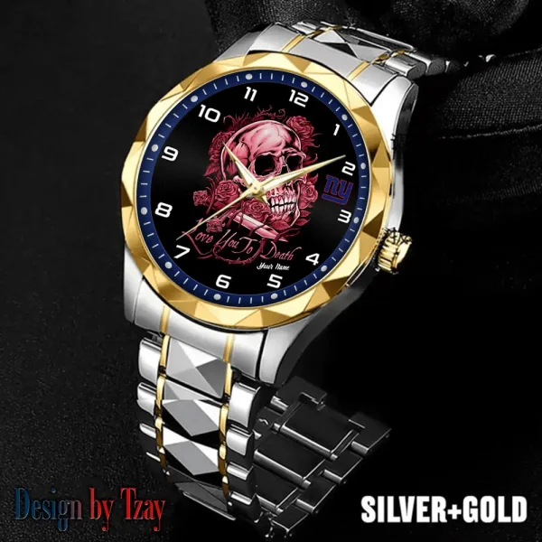 New York Giants Luxury Automatic Stainless Steel Business Waterproof Watches For Men's 2025 ANZDMW890