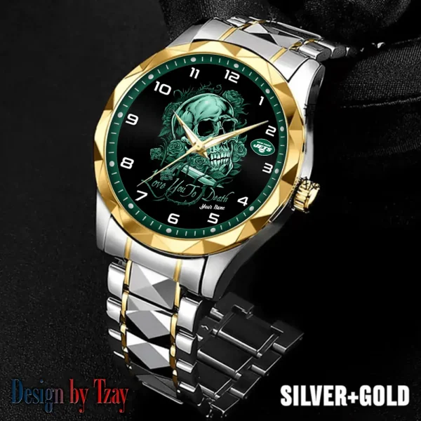 New York Jets Luxury Automatic Stainless Steel Business Waterproof Watches For Men's 2025 ANZDMW891