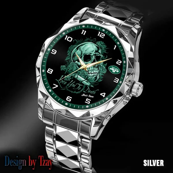 New York Jets Luxury Automatic Stainless Steel Business Waterproof Watches For Men's 2025 ANZDMW891 - Image 5