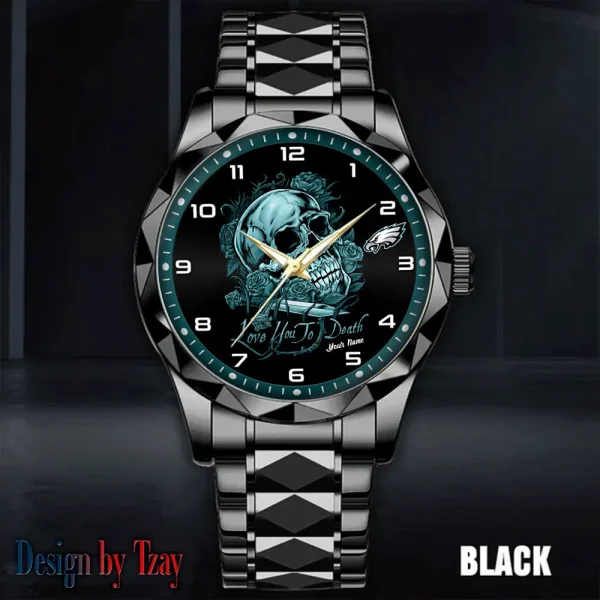 Philadelphia Eagles Luxury Automatic Stainless Steel Business Waterproof Watches For Men's 2025 ANZDMW892 - Image 3