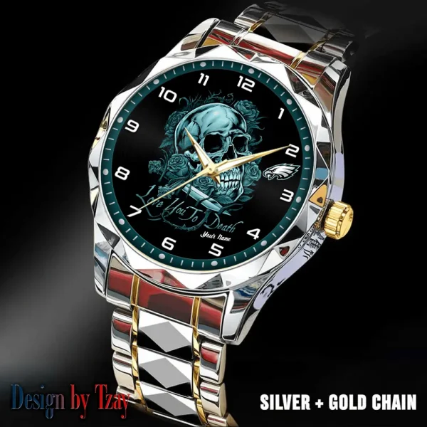 Philadelphia Eagles Luxury Automatic Stainless Steel Business Waterproof Watches For Men's 2025 ANZDMW892 - Image 4