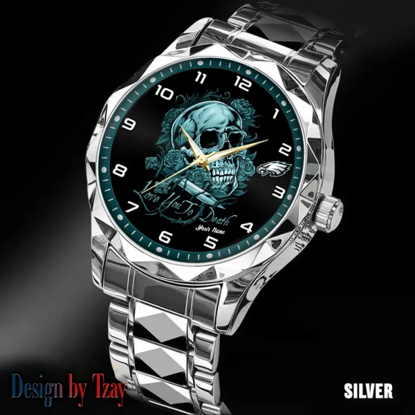 Philadelphia Eagles Luxury Automatic Stainless Steel Business Waterproof Watches For Men's 2025 ANZDMW892 - Image 5