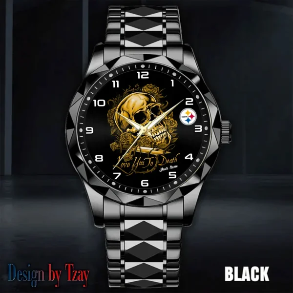 Pittsburgh Steelers Luxury Automatic Stainless Steel Business Waterproof Watches For Men's 2025 ANZDMW893 - Image 5