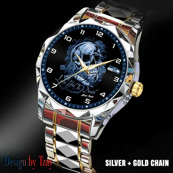 Seattle Seahawks Luxury Automatic Stainless Steel Business Waterproof Watches For Men's 2025 ANZDMW895 - Image 5