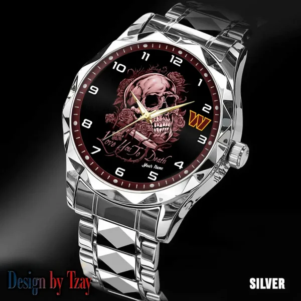 Washington Commanders Luxury Automatic Stainless Steel Business Waterproof Watches For Men's 2025 ANZDMW898 - Image 2