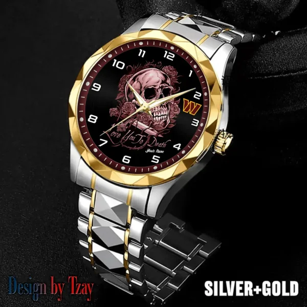 Washington Commanders Luxury Automatic Stainless Steel Business Waterproof Watches For Men's 2025 ANZDMW898