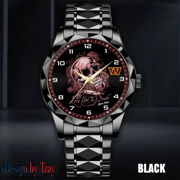 Washington Commanders Luxury Automatic Stainless Steel Business Waterproof Watches For Men's 2025 ANZDMW898 - Image 5