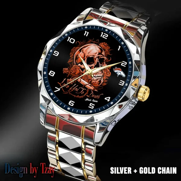 Denver Broncos Luxury Automatic Stainless Steel Business Waterproof Watches For Men's 2025 ANZDMW876