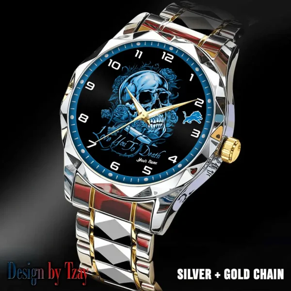 Detroit Lions Luxury Automatic Stainless Steel Business Waterproof Watches For Men's 2025 ANZDMW877 - Image 5
