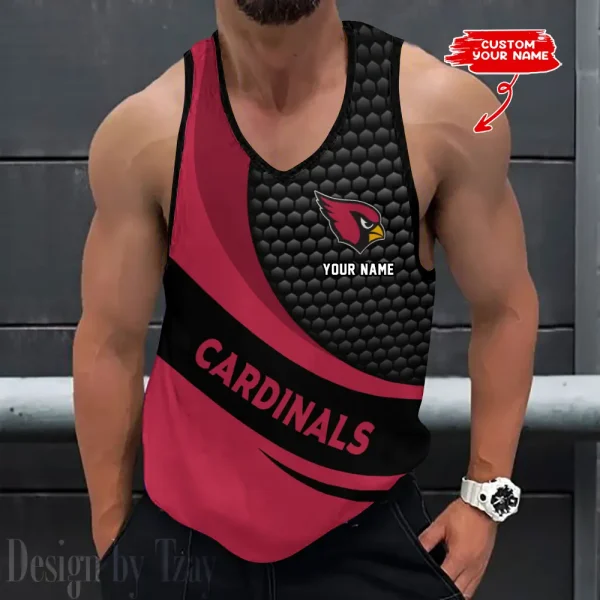 Arizona Cardinals Tank Tops Men 3D Print Sleeveless Vest Active Bodybuilding Cool 2025 ANZ-AZTTS203