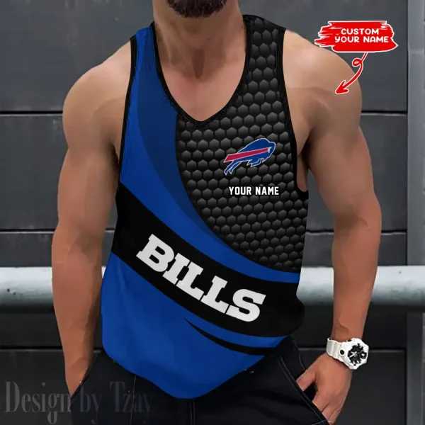 Buffalo Bills Tank Tops Men 3D Print Sleeveless Vest Active Bodybuilding Cool 2025 ANZ-AZTTS206