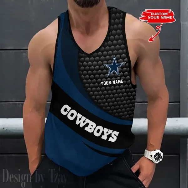 Dallas Cowboys Tank Tops Men 3D Print Sleeveless Vest Active Bodybuilding Cool 2025 ANZ-AZTTS211