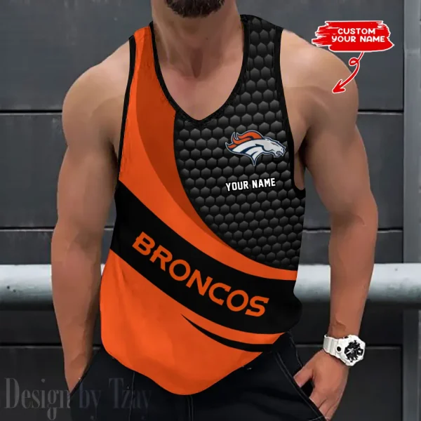 Denver Broncos Tank Tops Men 3D Print Sleeveless Vest Active Bodybuilding Cool 2025 ANZ-AZTTS212