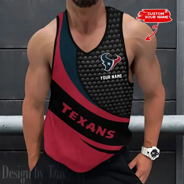 Houston Texans Tank Tops Men 3D Print Sleeveless Vest Active Bodybuilding Cool 2025 ANZ-AZTTS215