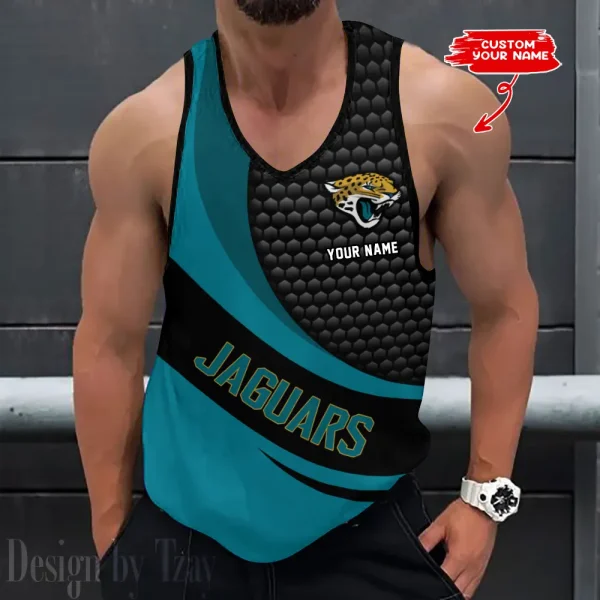 Jacksonville Jaguars Tank Tops Men 3D Print Sleeveless Vest Active Bodybuilding Cool 2025 ANZ-AZTTS217