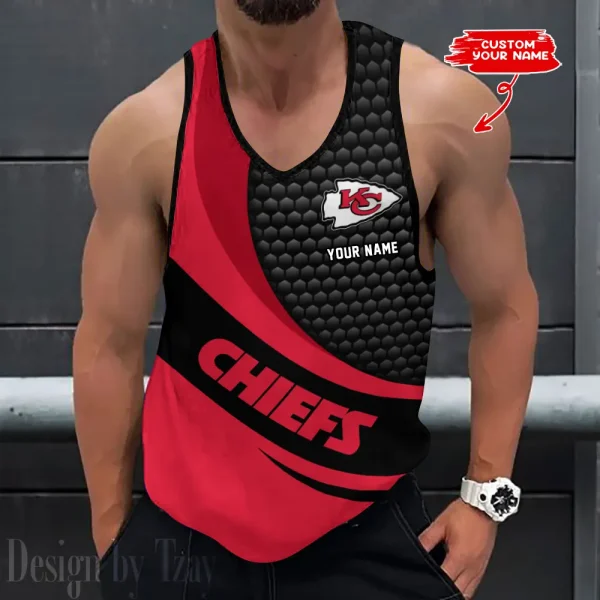 Kansas City Chiefs Tank Tops Men 3D Print Sleeveless Vest Active Bodybuilding Cool 2025 ANZ-AZTTS218