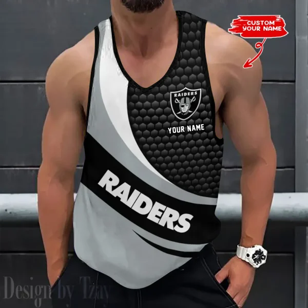 Las Vegas Raiders Tank Tops Men 3D Print Sleeveless Vest Active Bodybuilding Cool 2025 ANZ-AZTTS219