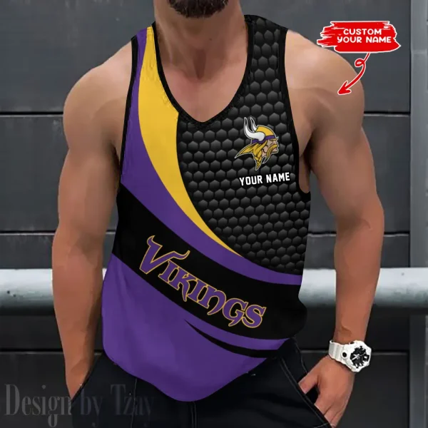 Minnesota Vikings Tank Tops Men 3D Print Sleeveless Vest Active Bodybuilding Cool 2025 ANZ-AZTTS223