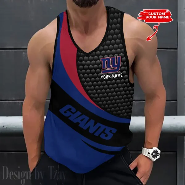 New York Giants Tank Tops Men 3D Print Sleeveless Vest Active Bodybuilding Cool 2025 ANZ-AZTTS226