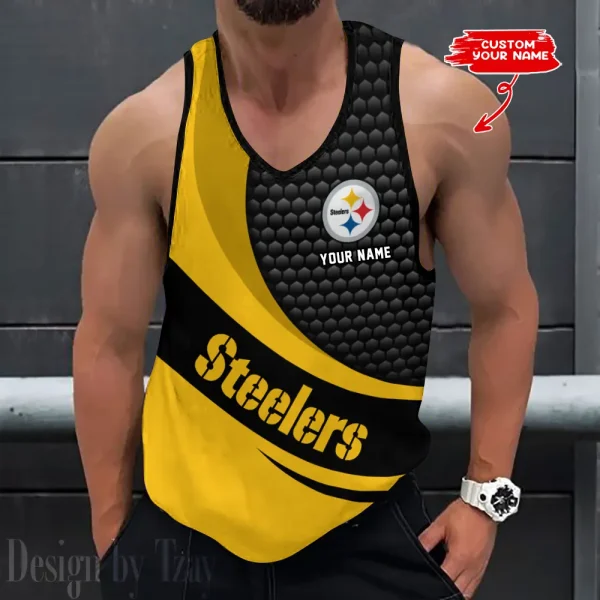Pittsburgh Steelers Tank Tops Men 3D Print Sleeveless Vest Active Bodybuilding Cool 2025 ANZ-AZTTS229