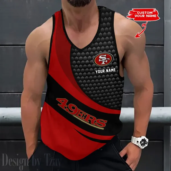 San Francisco 49ers Tank Tops Men 3D Print Sleeveless Vest Active Bodybuilding Cool 2025 ANZ-AZTTS230
