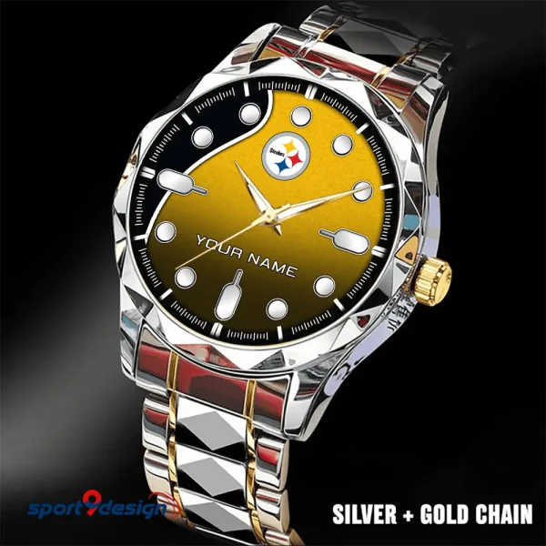 Pittsburgh Steelers Luxury Automatic Stainless Steel Business Waterproof Watches For Men's 2025 SPTDMW957