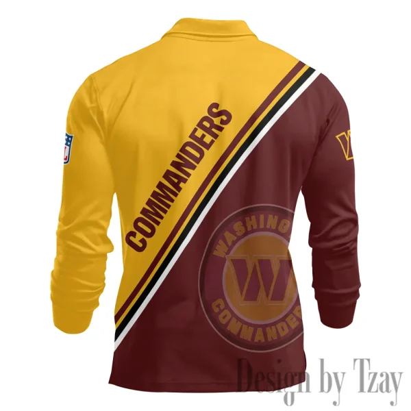 Washington Commanders Fashion Men's Business Long Sleeve T-Shirt SPTLSPS295 - Image 3