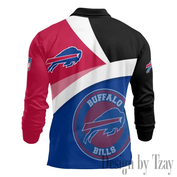 Buffalo Bills Men Polo shirt Long Sleeve Fashion Casual Slim New Design 2025 ANZLSPS299 - Image 3