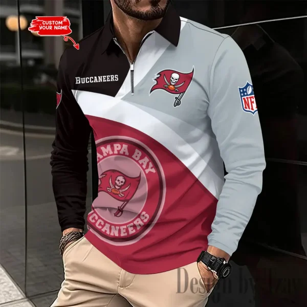 Tampa Bay Buccaneers Men Polo shirt Long Sleeve Fashion Casual Slim New Design 2025 ANZLSPS325 - Image 2