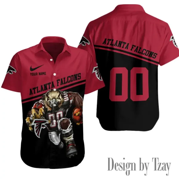 Atlanta Falcons Button Shirt Summer Holiday Gift For Sports Enthusiast AZCBS268