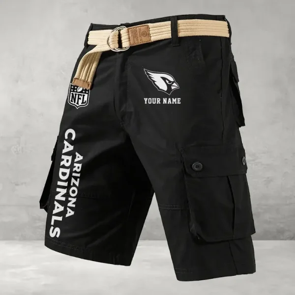 Arizona Cardinals Men Button Cargo Shorts style 2025 ANZ-S9CSBT120