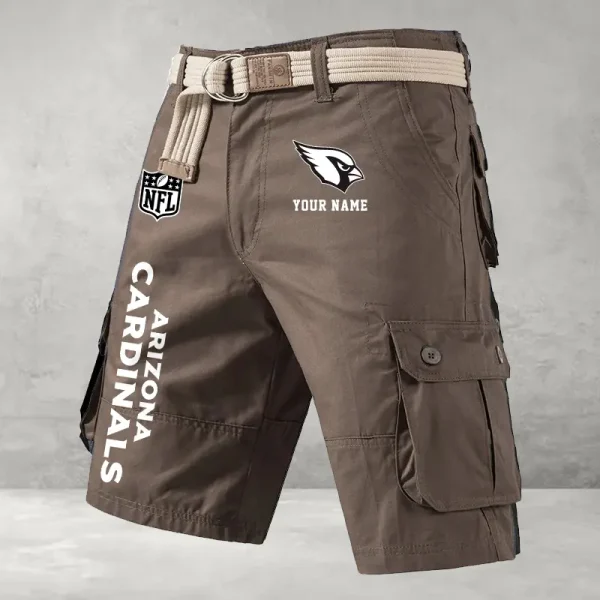 Arizona Cardinals Men Button Cargo Shorts style 2025 ANZ-S9CSBT120 - Image 3