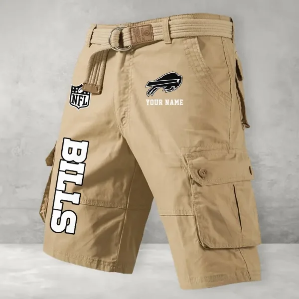Buffalo Bills Men Button Cargo Shorts style 2025 ANZ-S9CSBT123 - Image 2