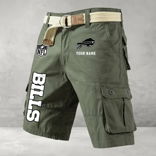 Buffalo Bills Men Button Cargo Shorts style 2025 ANZ-S9CSBT123 - Image 3