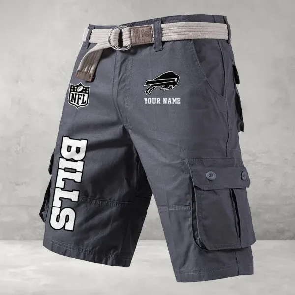 Buffalo Bills Men Button Cargo Shorts style 2025 ANZ-S9CSBT123 - Image 4